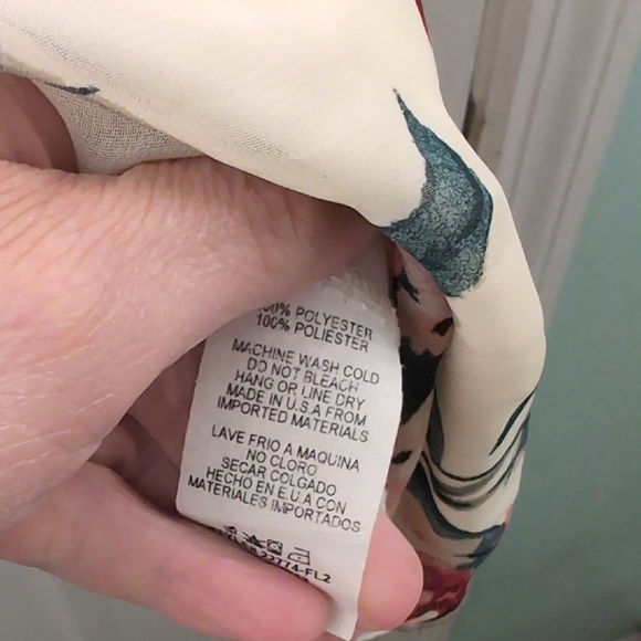 Mikarose Floral Midi Skirt in Pink and Black - Picture 8 of 8